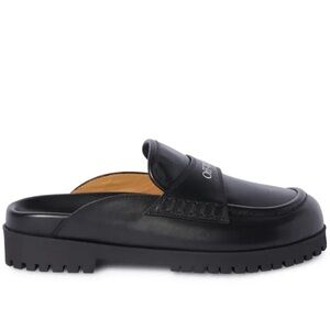 Off-White Chicago Slippers in Black Leather | SLIGHTLY
USED